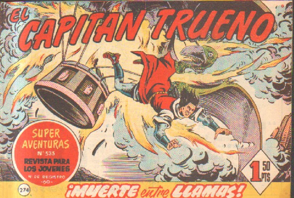 EL CAPITAN TRUENO. ¡MUERTE ENTRE LLAMAS!  Nº 274