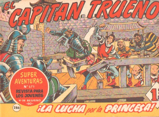 EL CAPITAN TRUENO. ¡LA LUCHA POR LA PRINCESA!  Nº 286