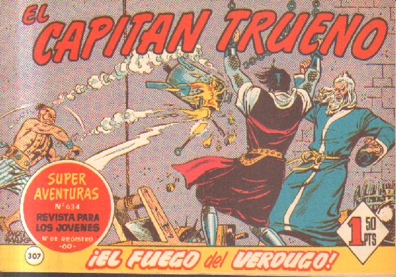 EL CAPITAN TRUENO. ¡EL FUEGO DEL VERDUGO!  Nº 307
