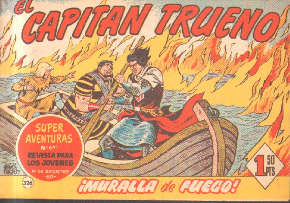 EL CAPITAN TRUENO. ¡MURALLA DE FUEGO!  Nº 326