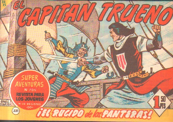 EL CAPITAN TRUENO. ¡EL RUGIDO DE LAS PANTERAS!  Nº 331