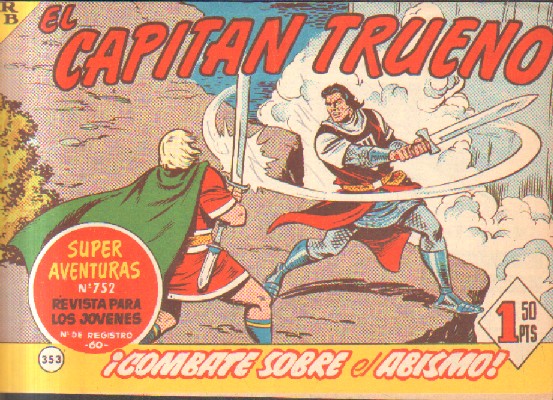 EL CAPITAN TRUENO. ¡COMBATE SOBRE EL ABISMO!  Nº 353