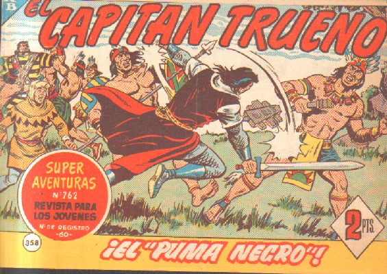 EL CAPITAN TRUENO. ¡EL PUMA NEGRO!  Nº 358