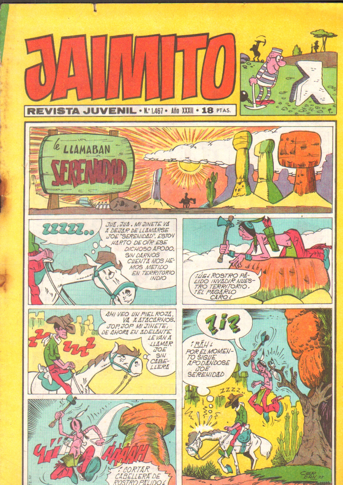 JAIMITO. REVISTA JUVENIL. AÑO XXXII. Nº1467