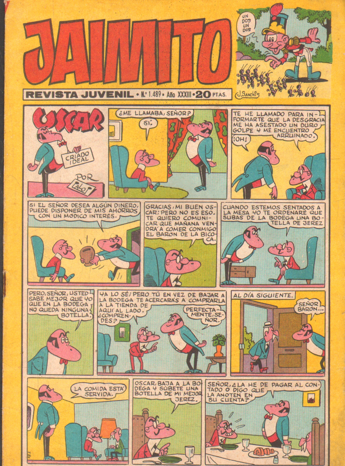 JAIMITO. REVISTA JUVENIL. AÑO XXXIII. Nº1489
