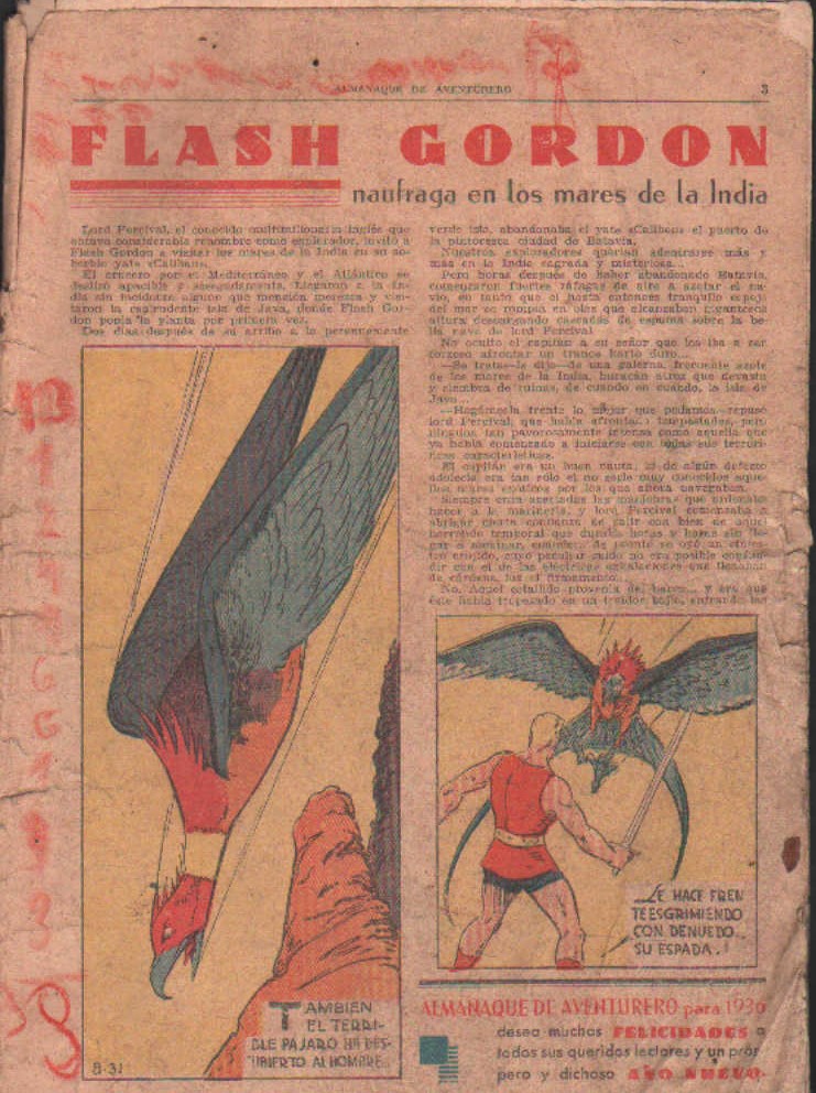 ALMANAQUE EL AVENTURERO 1936