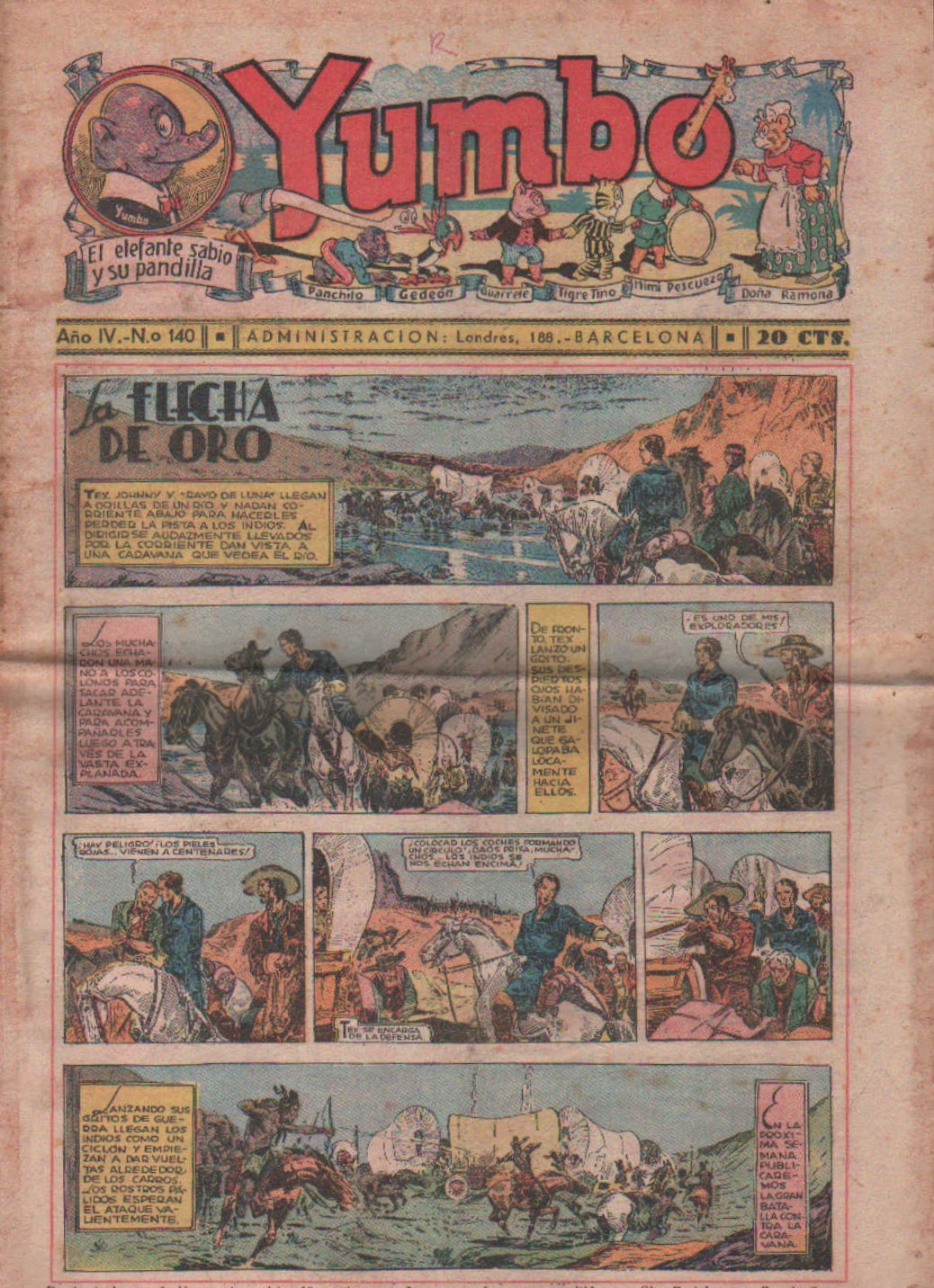 YUMBO. EL ELEFANTE Y SU PANDILLA. AÑO IV, NUM. 122