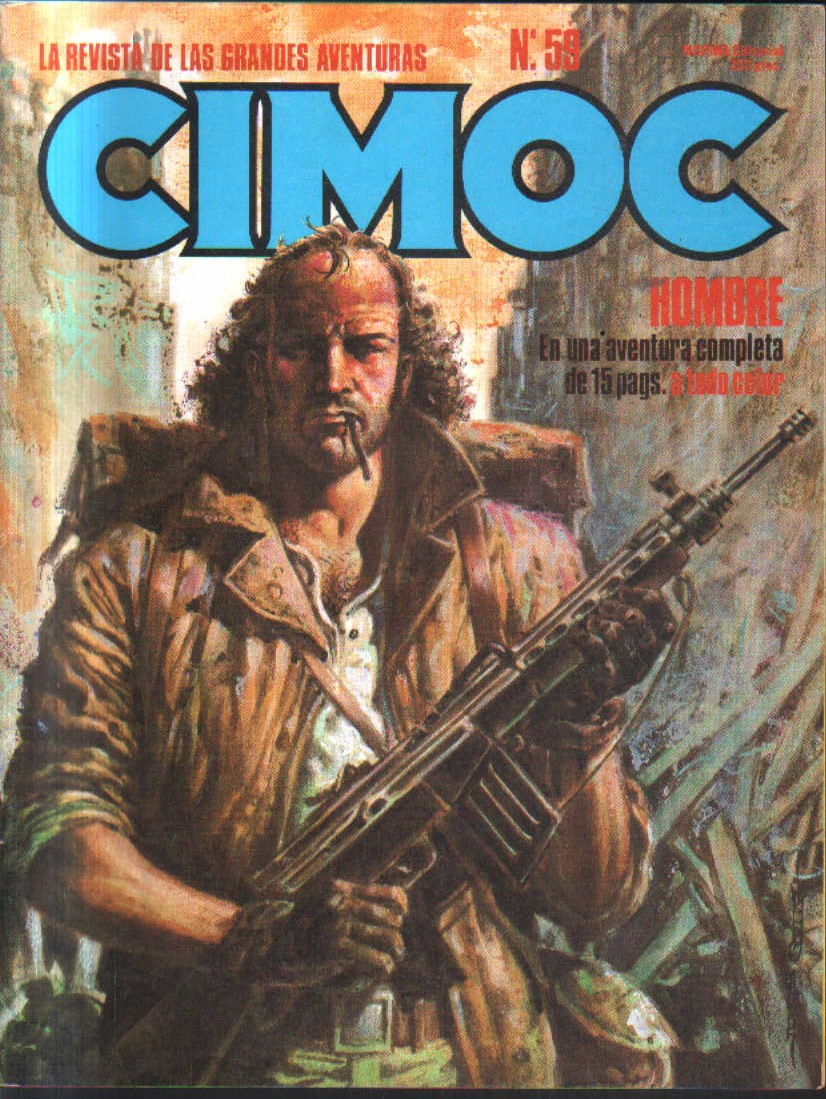 LA  REVISTA DE LAS GRANDES AVENTURAS CIMOC. Nº 59. HOMBRE EN UNA AVENTURA COMPLETA.