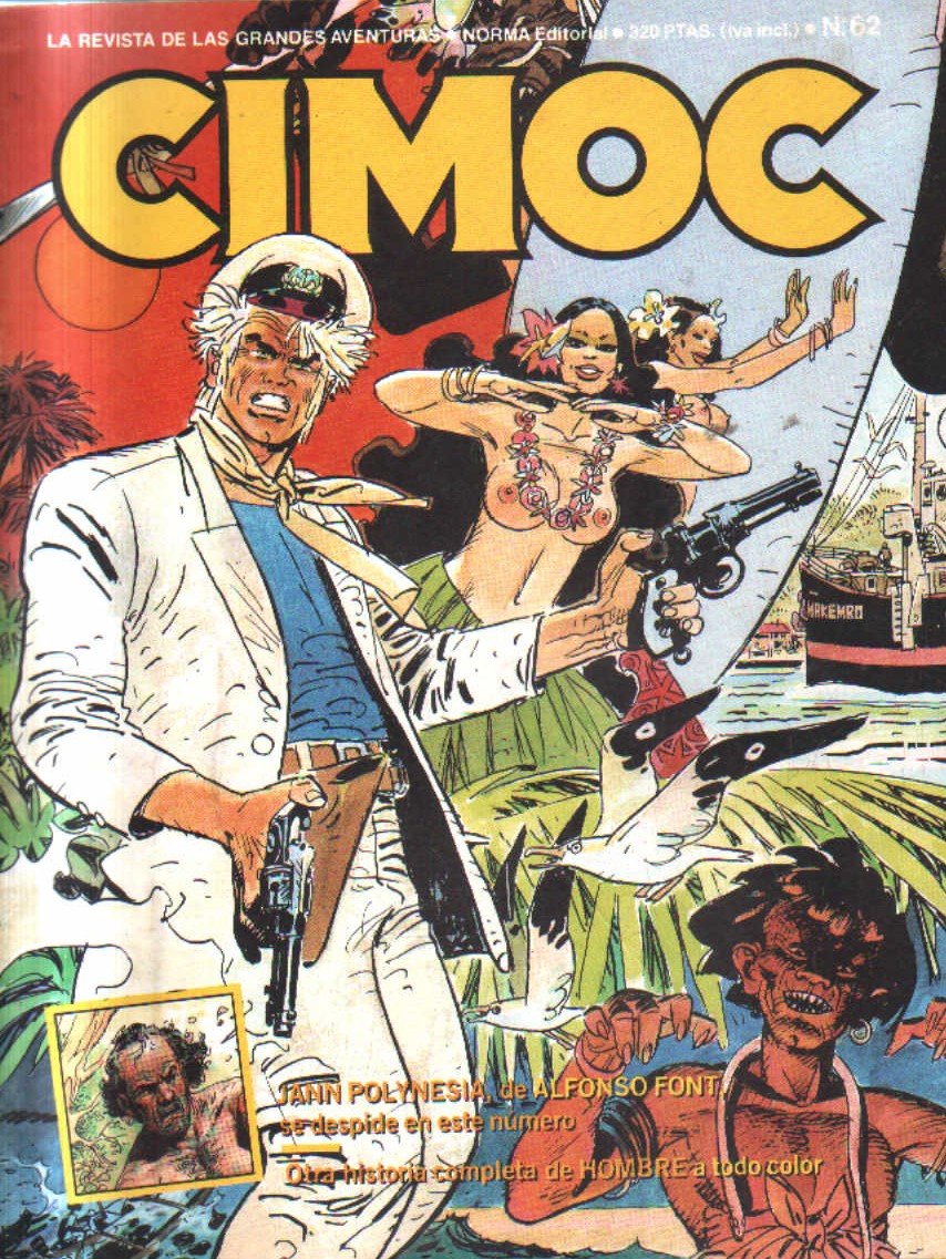LA REVISTA DE LAS GRANDES AVENTURAS. CIMOC. Nº 62. JANN POLYNESIA DE AFONSO FONT.