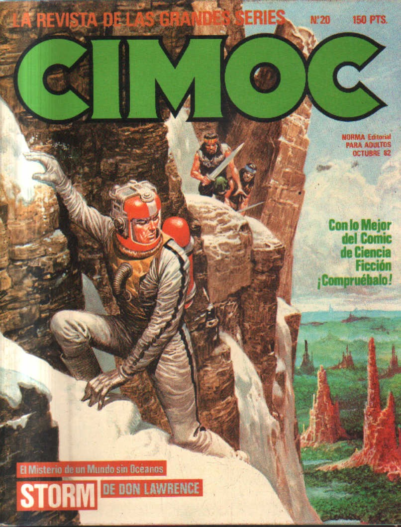 LA REVISTA DE LAS GRANDES SERIES. CIMOC. Nº 20. EL MISTERIO DE UN MUNSDO SIN OCENANOS.