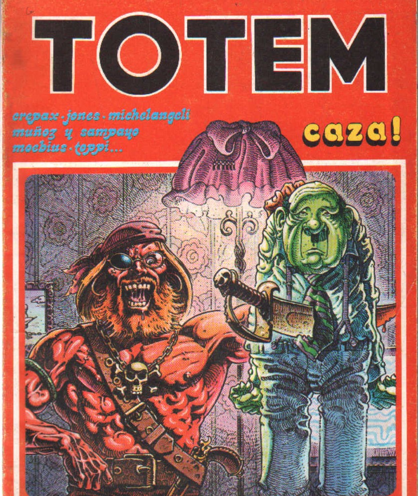 TOTEM. CAZA! CREPAX, JONES, MUÑOZ Y SAMPAYO, MOEBIUS, TOPPI. Nº 18