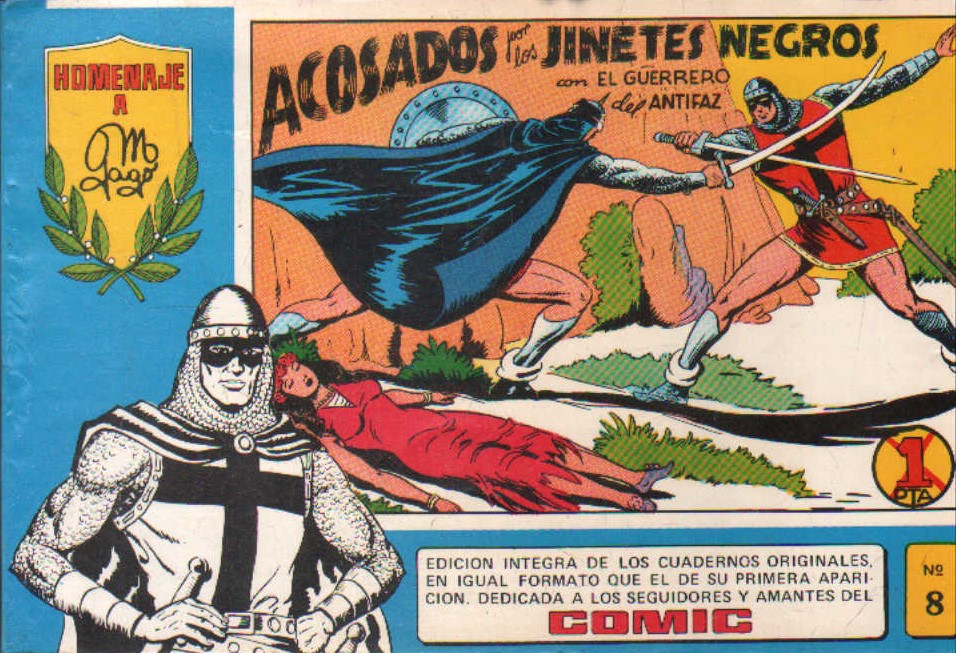 HOMENAJE A M. GAGO 8: ACOSADOS POR LOS JUNETES NEGROS CON EL GUERRERO DEL ANTIFAZ