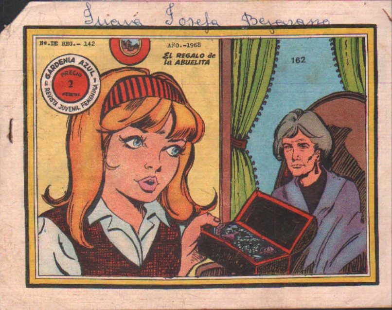 GARDENIA AZUL, REVISTA JUVENIL FEMENINA Nº. 162: EL REGALO DE LA ABUELITA