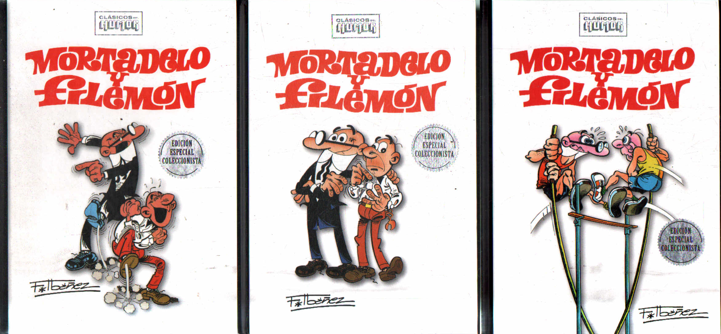 CLÁSICOS DEL HUMOR: MORTADELO Y FILEMON (3 TOMOS) . EDICIÓN ESPECIAL COLECCIONISTA