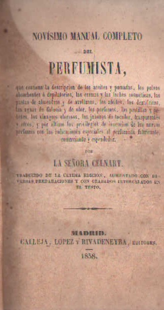 NOVÍSIMO MANUAL COMPLETO DEL PERFUMISTA
