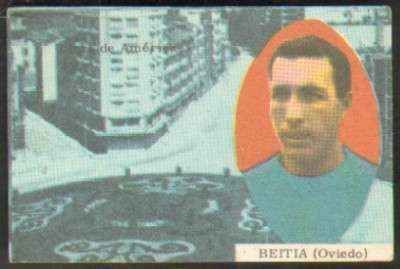 CROMO DE FUTBOL AÑOS 60. OVIEDO: BEITIA
