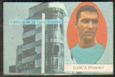CROMO DE FUTBOL AÑOS 60. OVIEDO: GASCA