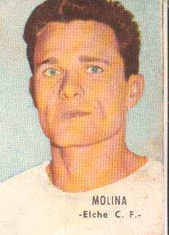 CROMOS JUGADORES DE FUTBOL  AÑO 1966-67 MOLINA-ELCHE C.F