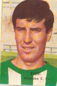 CROMOS JUGADORES DE FUTBOL  AÑO 1966-67 RODRI-CORDOBA C.F.