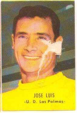 CROMOS JUGADORES DE FUTBOL  AÑO 1966-67 JOSE LUIS-U.D LAS PALMAS