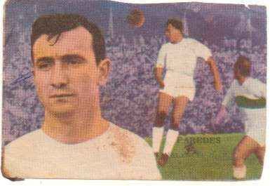 CROMOS JUGADORES DE FUTBOL  AÑOS 60 PAREDES-VALENCIA C.F.