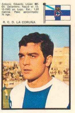 CROMOS JUGADORES DE FUTBOL  AÑO 71 BECI-R.C.D. LA CORUÑA