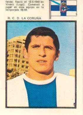 CROMOS JUGADORES DE FUTBOL  AÑO 71 LUIS GARCIA-R.C.D. LA CORUÑA