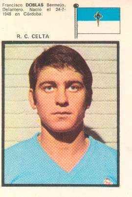 CROMOS JUGADORES DE FUTBOL  AÑO 71 DOBLAS-R.C. CELTA