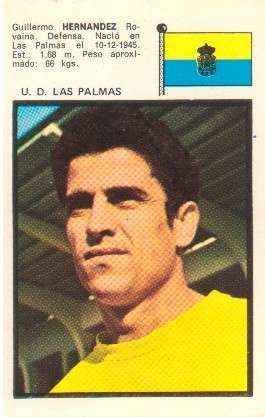 CROMOS JUGADORES DE FUTBOL  AÑO 71 HERNANDEZ- U.D. LAS PALMAS