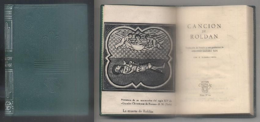 CANCION DE ROLDAN. COLECCIÓN CRISOL Nº 37 BIS.
