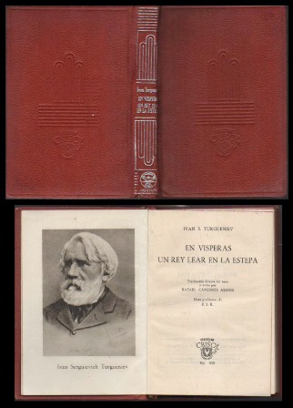 EL VISPERAS. UN REY LEAR EN LA ESTEPA. COL. CRISOL Nº 358