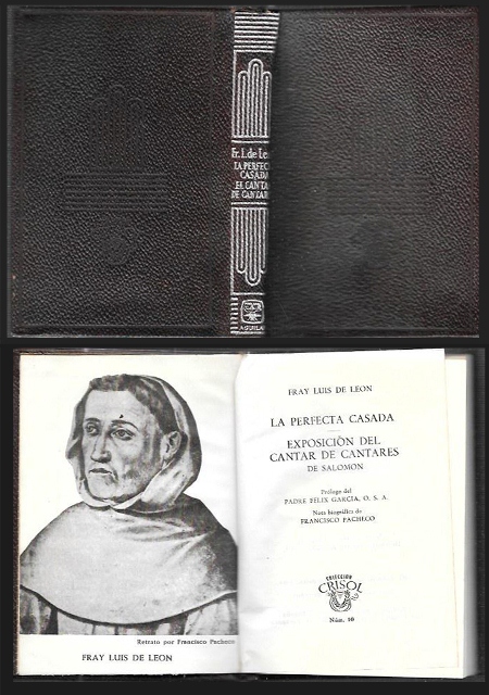 LA PERFECTA CASADA. EL CANTAR DE LOS CANTARES . COLECCIÓN CRISOL Nº 10