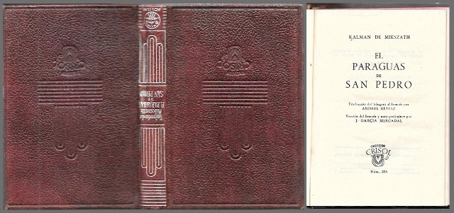 EL PARAGUAS DE SAN PEDRO. COLECCION CRISOL Nº 385