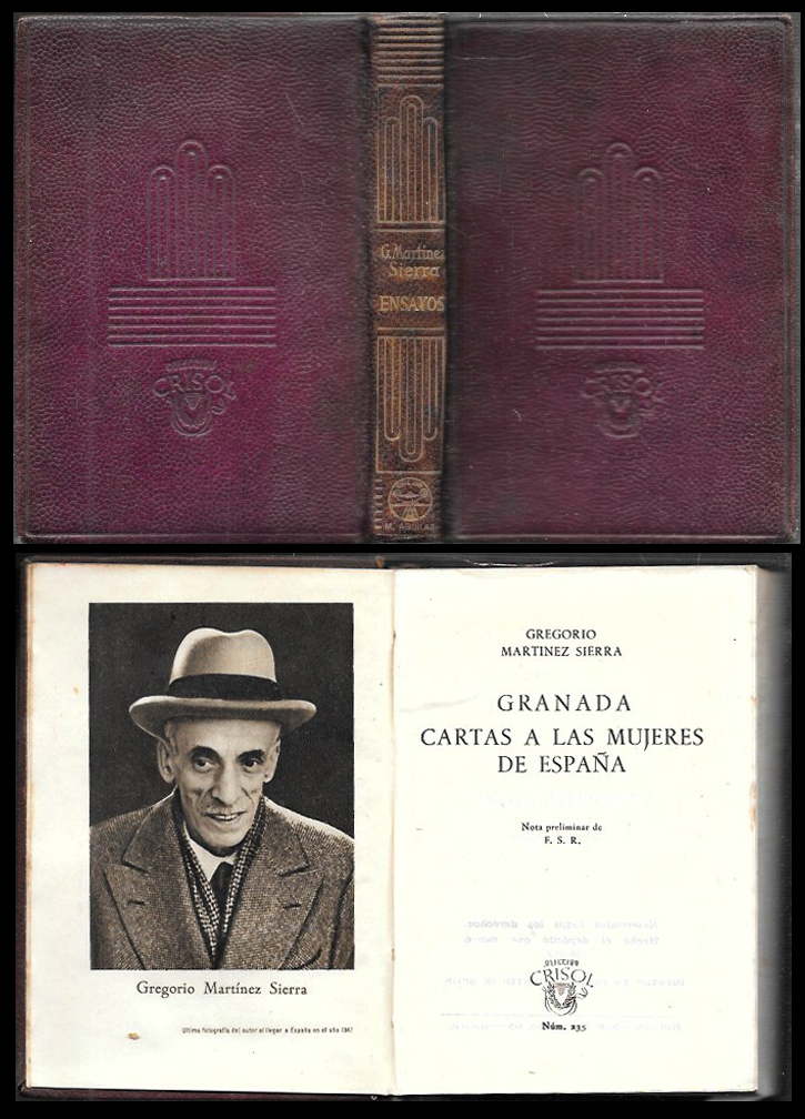 GRANADA - CARTAS A LAS MUJERES DE ESPAÑA - COLECCIÓN CRISOL Nº 235