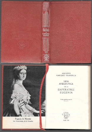 VIDA ANECDOTICA DE LA EMPERATRIZ EUGENIA. COL. CRISOL Nº 225