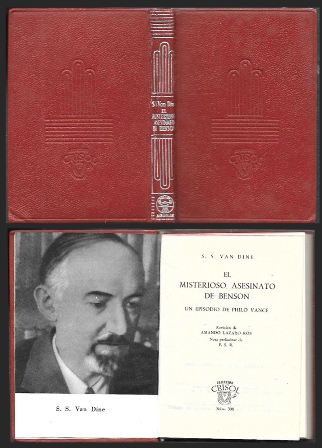 EL MISTERIOSO ASESINATO DE BENSON - COLECCION CRISOL Nº 308