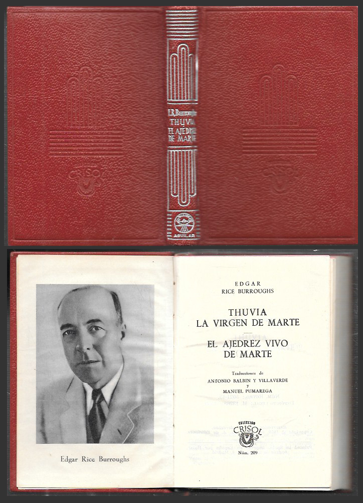 THUVIA LA VIRGEN DE MARTE - EL AJEDREZ VIVO DE MARTE -COL. CRISOL Nº 209