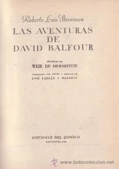 LAS AVENTURAS DE DAVID BALFOUR