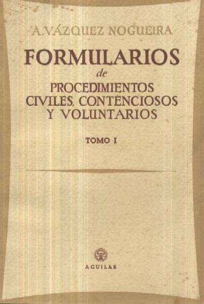 FORMULARIOS DE PROCEDIMIENTOS CIVILES, CONTENCIOSOS Y VOLUNTARIOS