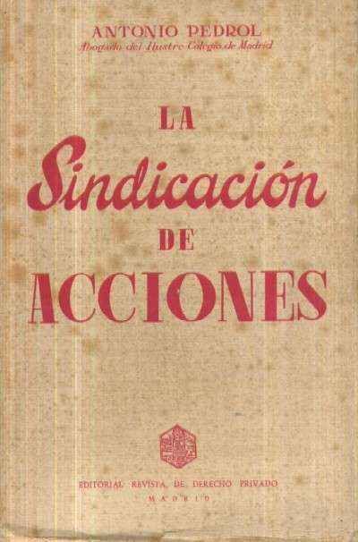 LA SINDICACION DE ACCIONES