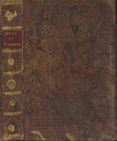 INDICES CRONOLOGICO, GENERAL Y SUSTANCIAL, POR ORDEN ALFABETICO,  DE REALES DECRETOS DE FERNANDO VII