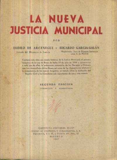 LA NUEVA JUSTICIA MUNICIPAL