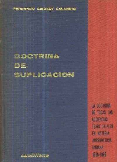DOCTRINA DE SUPLICACION