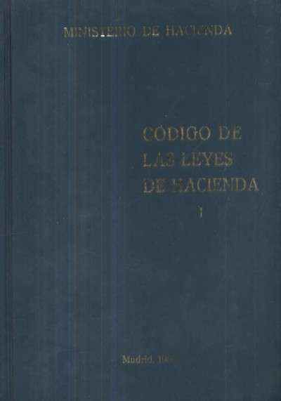 CODIGO DE LAS LEYES DE HACIENDA