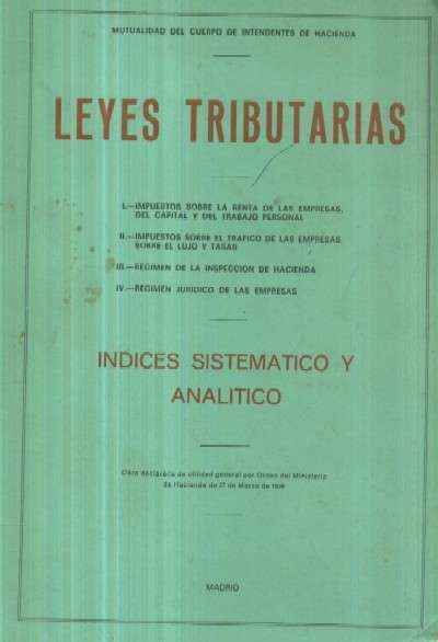 LEYES TRIBUTARIAS