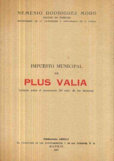 PLUS VALIA. IMPUESTO MUNICIPAL