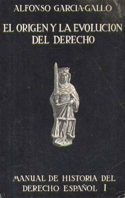 MANUAL DE HISTORIA DEL DERECHO ESPAÑOL