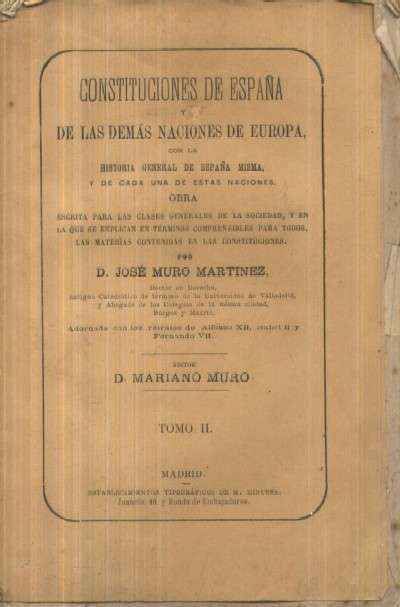 CONSTITUCIONES DE ESPAÑA Y DE LAS DEMAS NACIONES DE EUROPA
