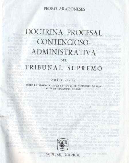 DOCTRINA PROCESAL CONTENCIOSO ADMINISTRATIVA DEL TRIBUNAL SUPREMO