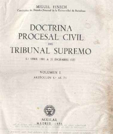 DOCTRINA PROCESAL CIVIL DEL TRIBUNAL SUPREMO 5 TOMOS